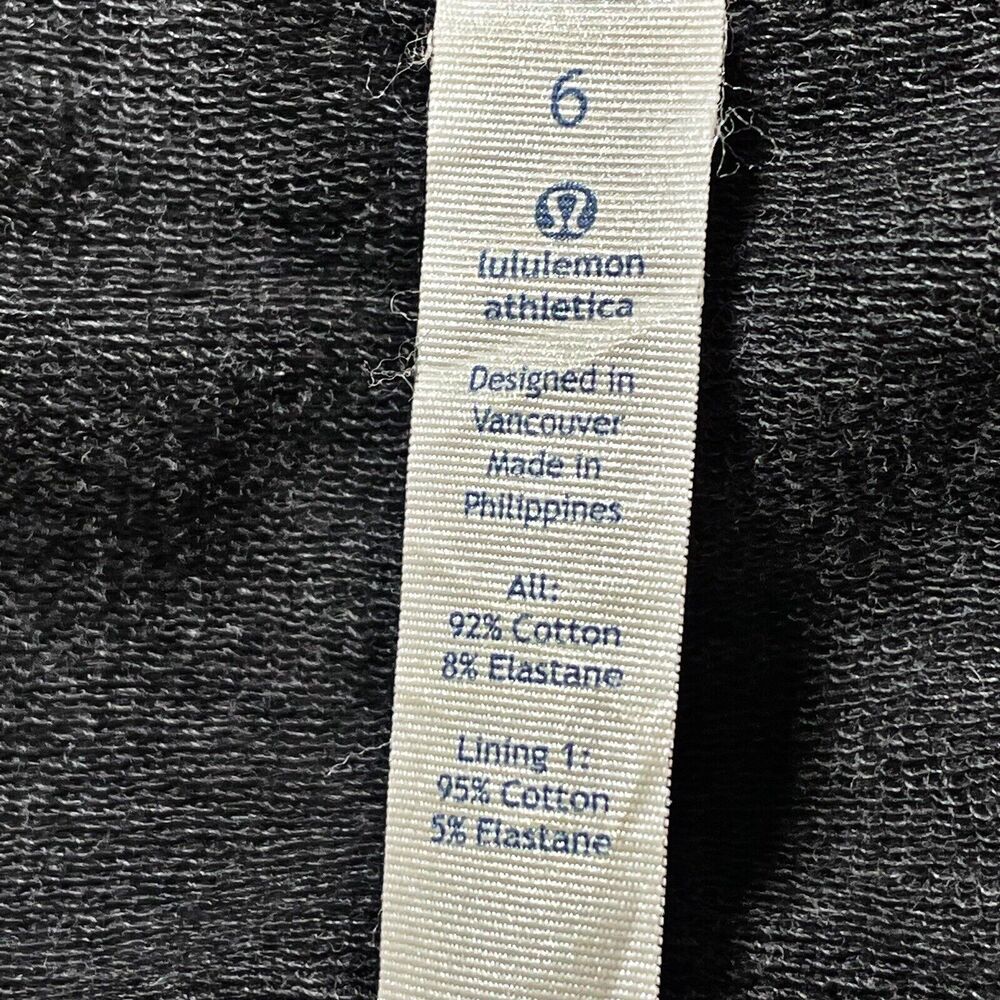 LuLuLemon Athletica Jacket Size 6 Dark Gray Asymmetrical Tunic Length Pockets - Picture 9 of 11